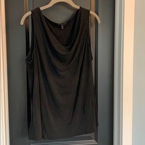 Eileen Fisher cowl neck silk tank - L